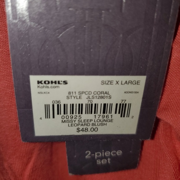 Jennifer Lopez  Ruffle Trim Boxer Sleep Set XL NWT - Picture 6 of 8